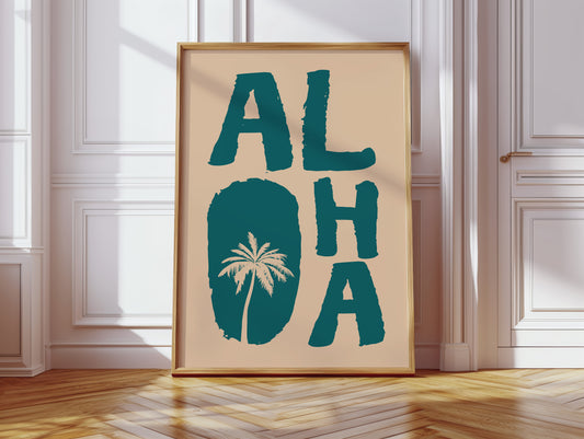 Island Letters Spell Summer Peace