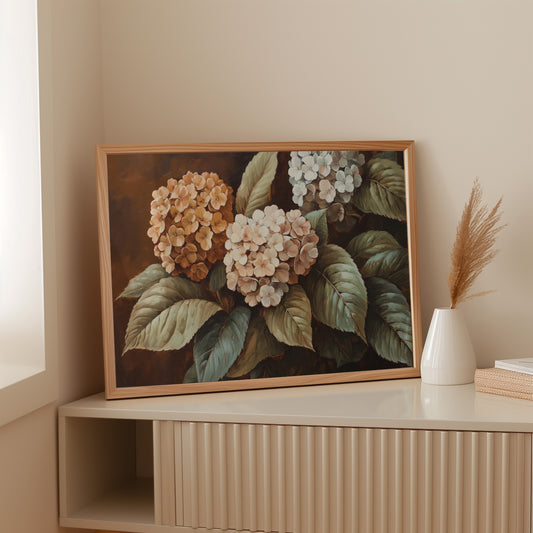 Autumn Hydrangeas Paint Golden Stories