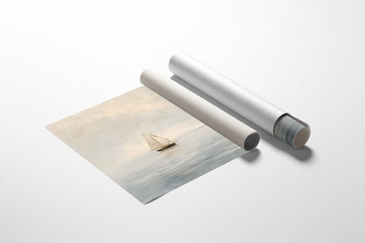 Solitude Sailing Through Ivory Waters