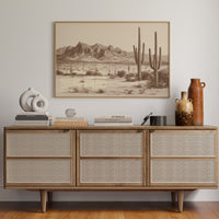 Cacti Stand Against Time's Canvas