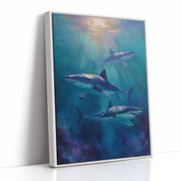 Azure Hunters Beneath Golden Rays