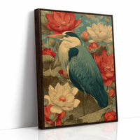 Heron Among the Lotus