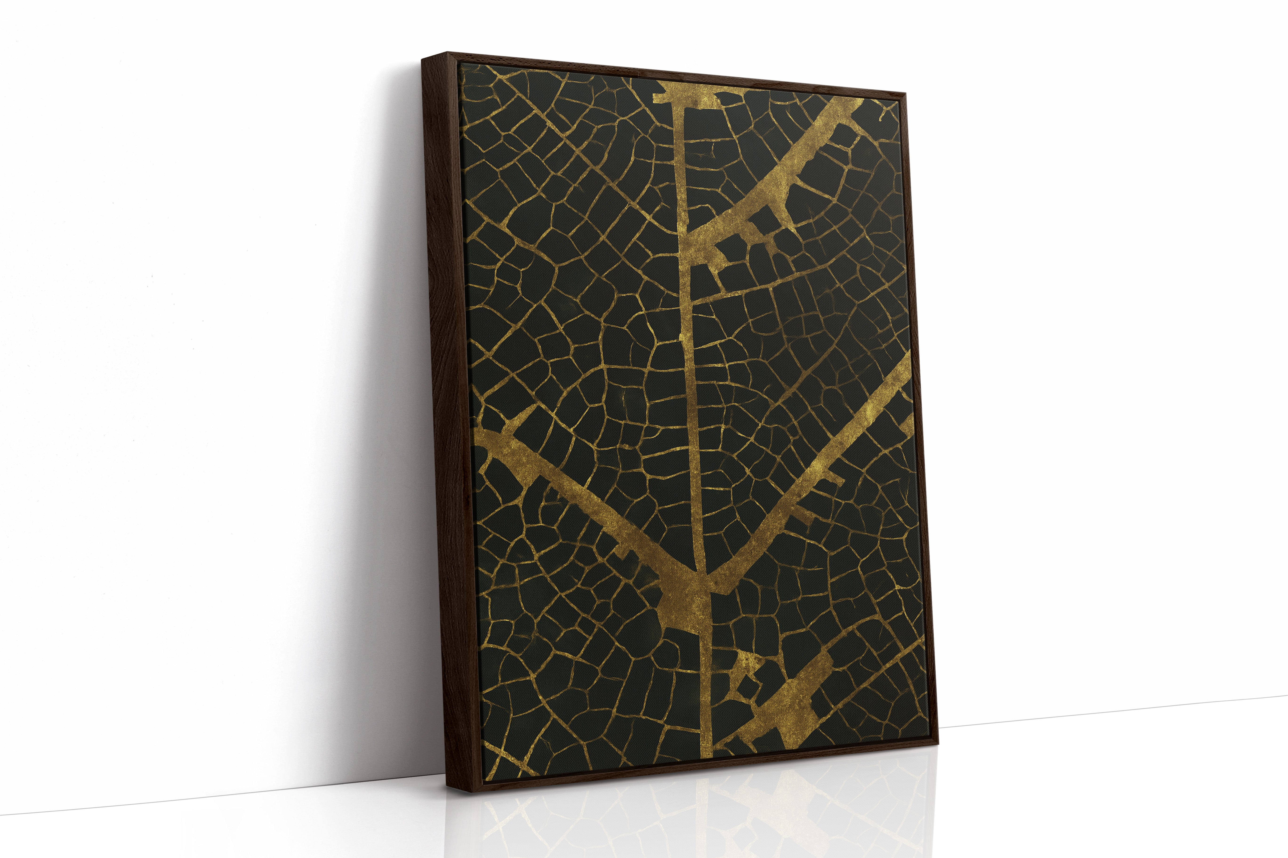 Gilded Leaf Veins