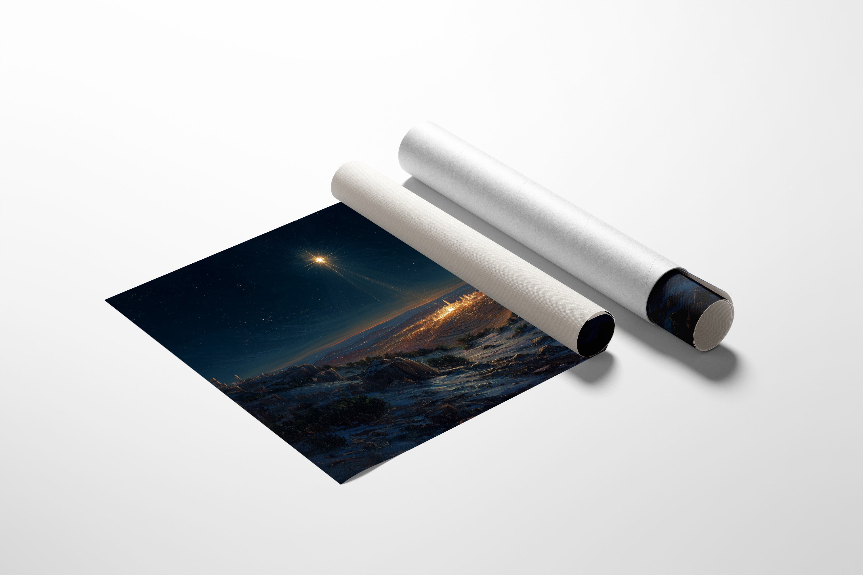 Distant City Under Celestial Guide