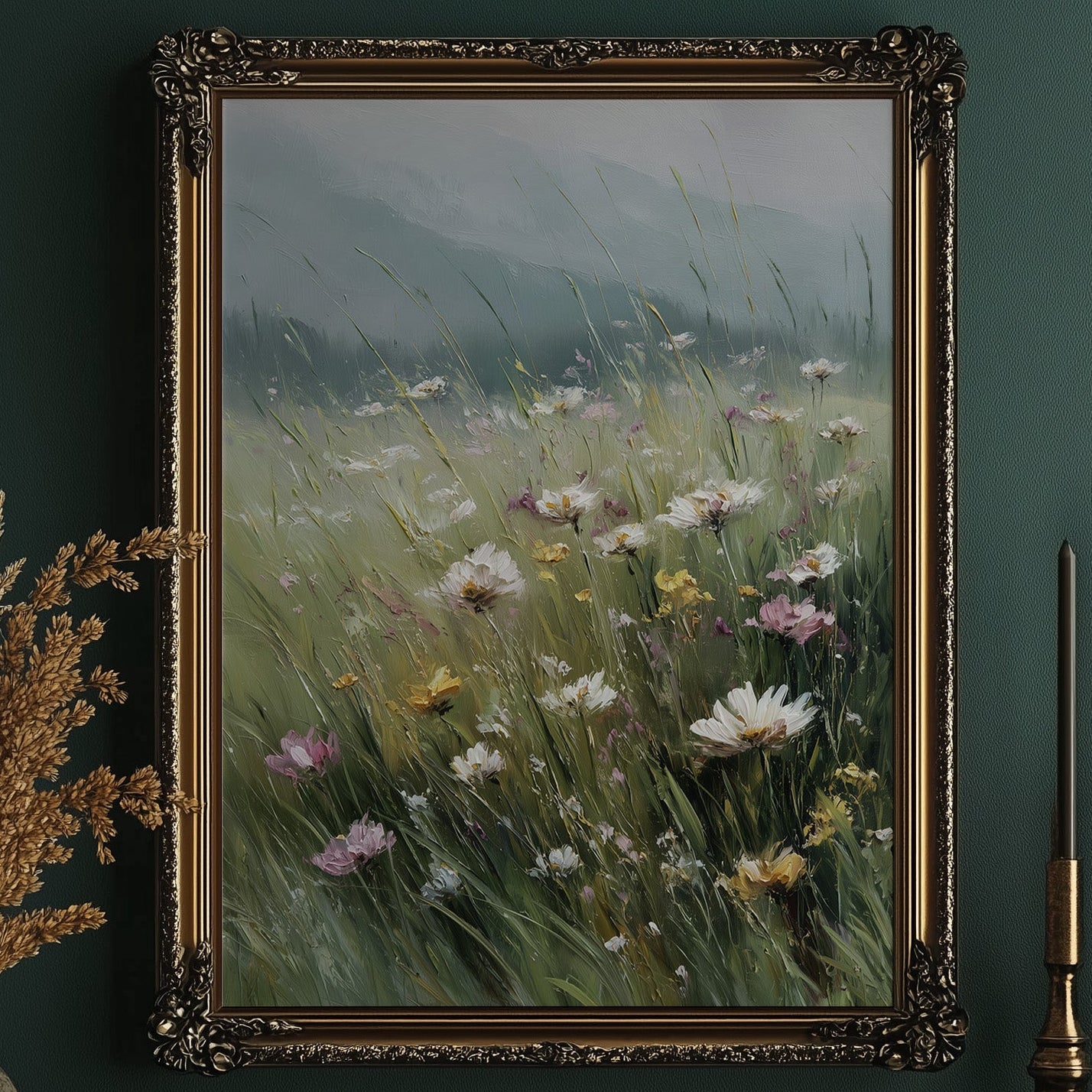 Meadow Secrets Against Misty Hills
