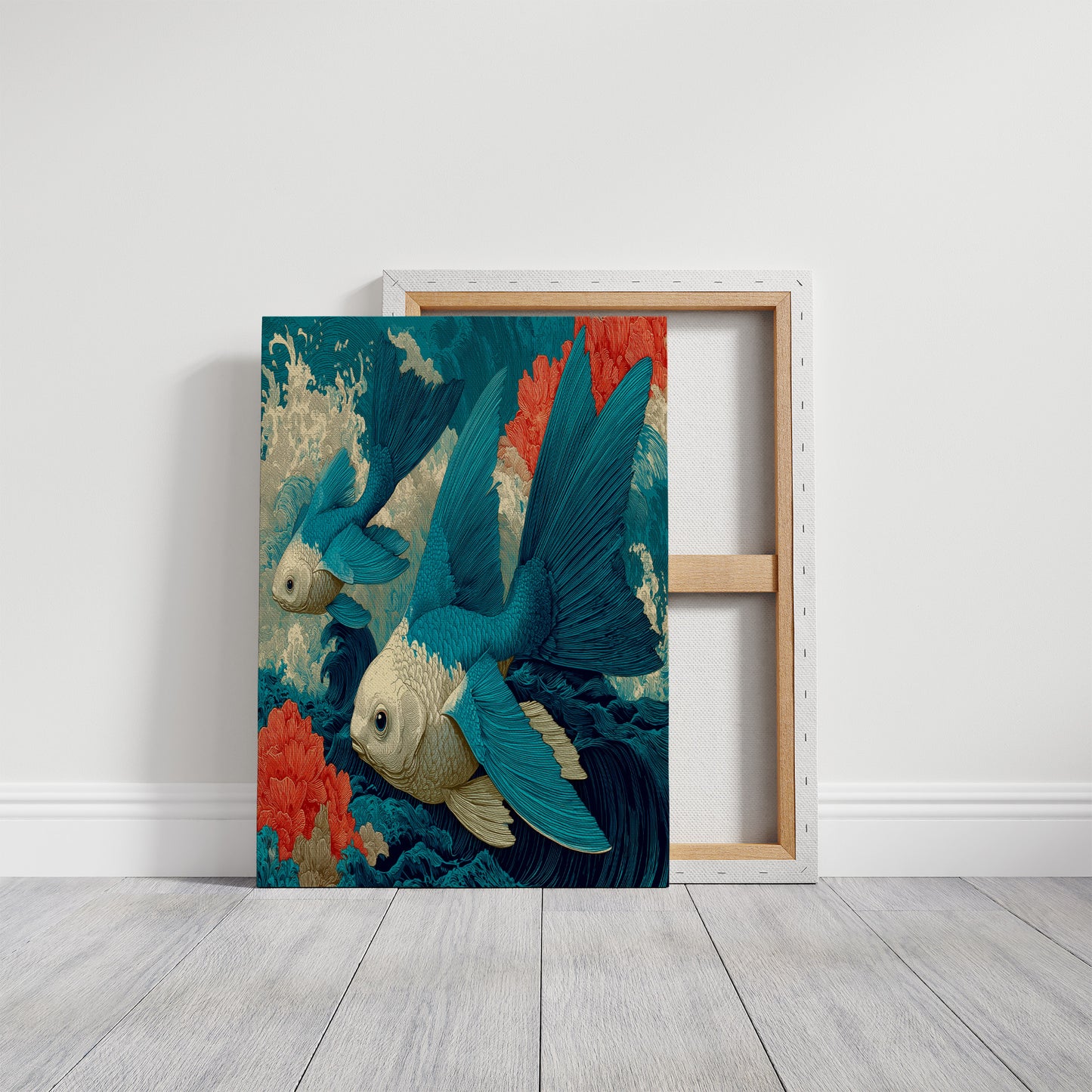 Koi in the Great Wave