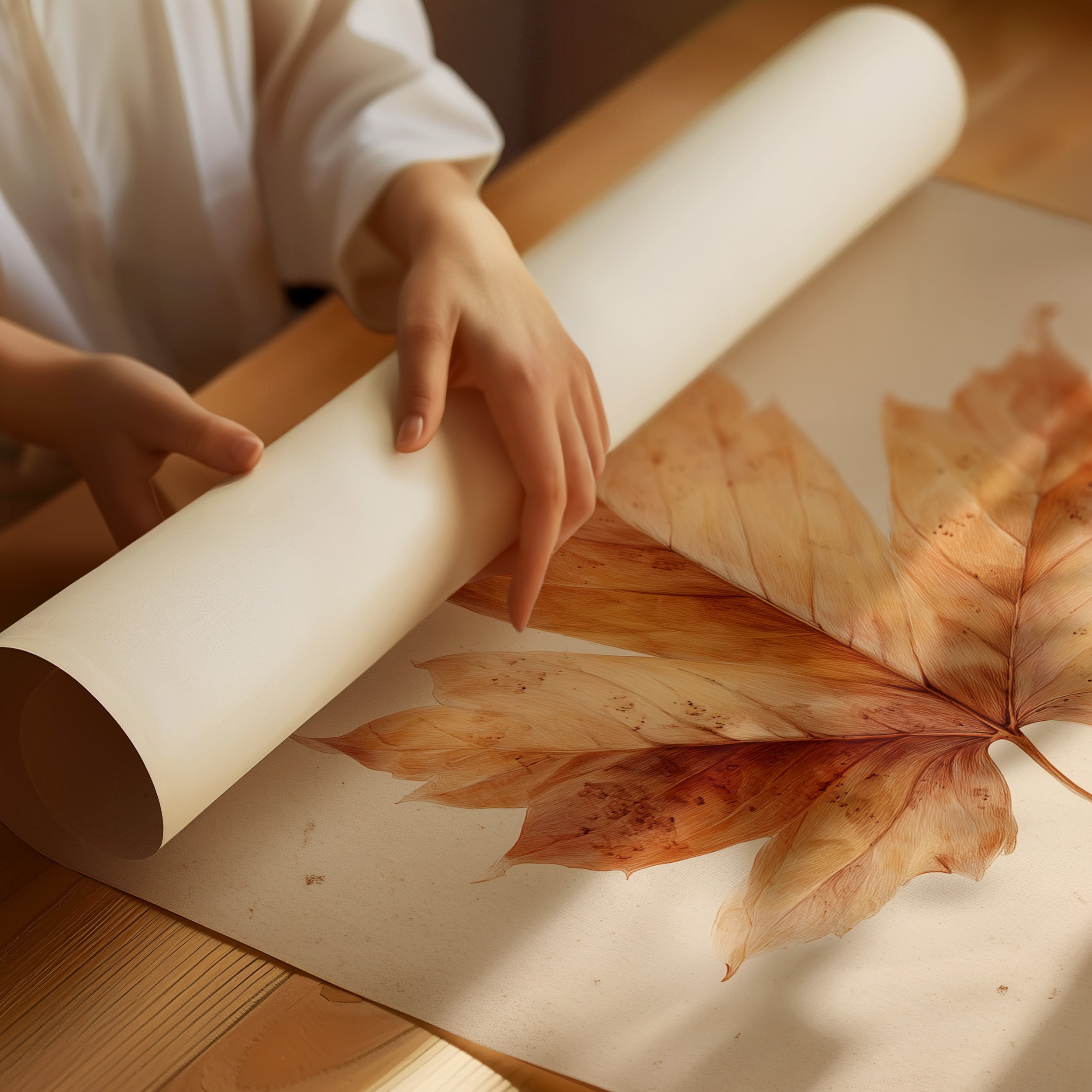 Autumn's Whisper on Parchment