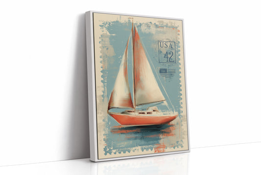 Coral Sails Adrift On Postage Dreams