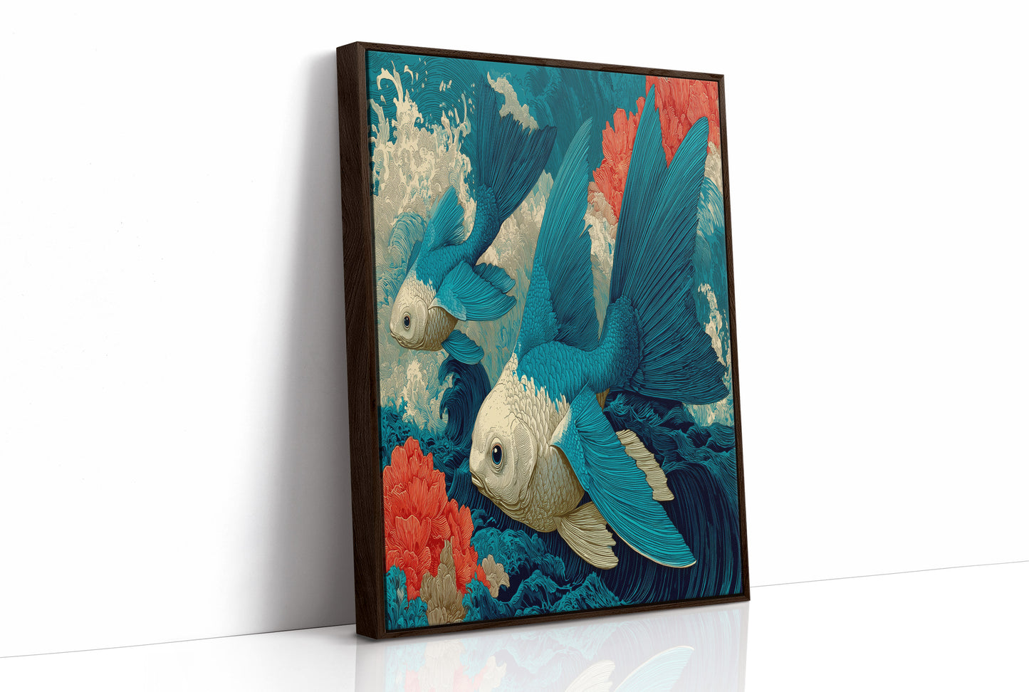 Koi in the Great Wave