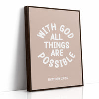 With God All Things Are Possible