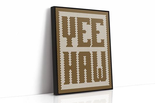 Yeehaw Western Mosaic in Warm Brown