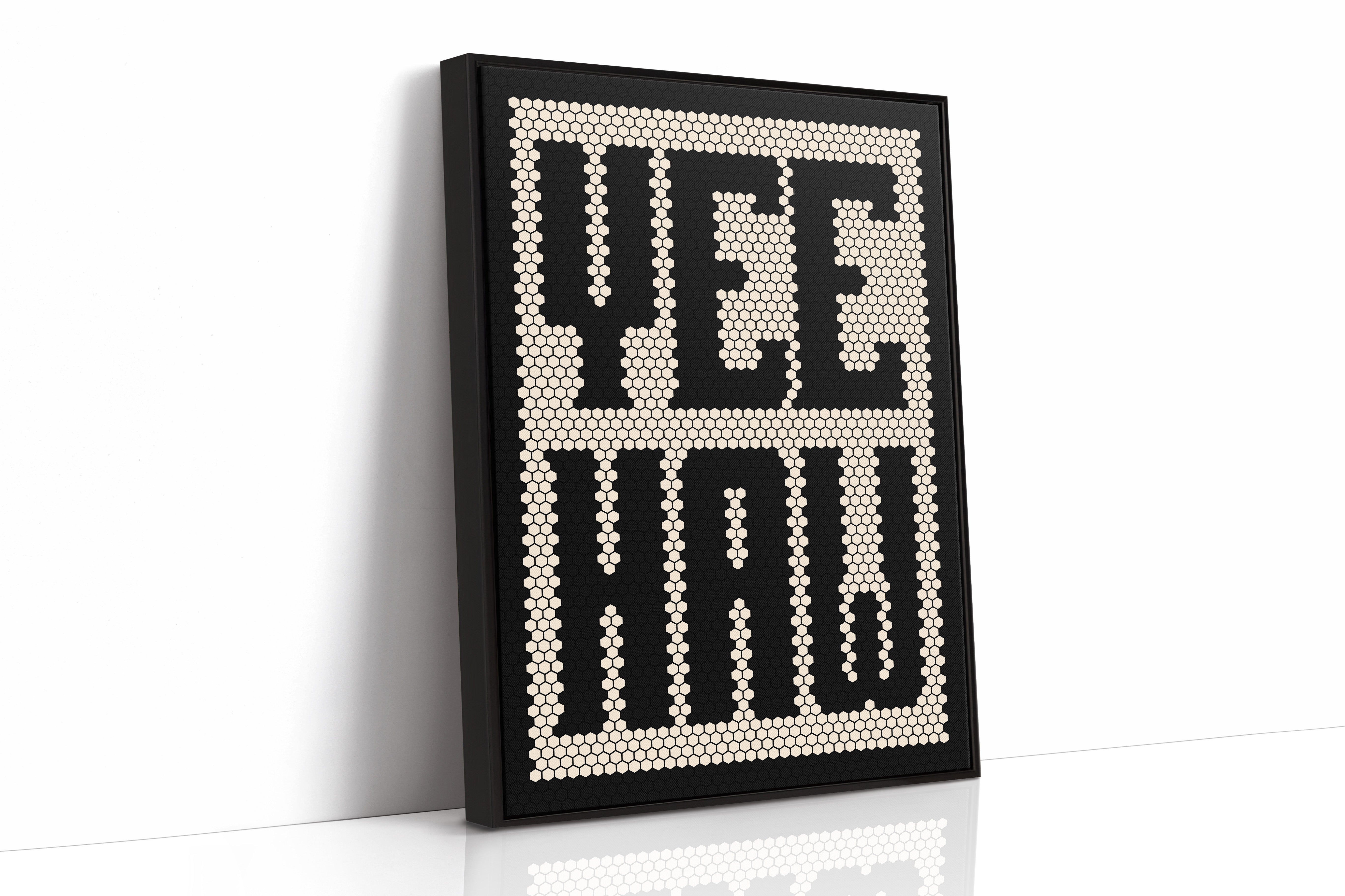 Yeehaw Mosaic Western Shout in Black