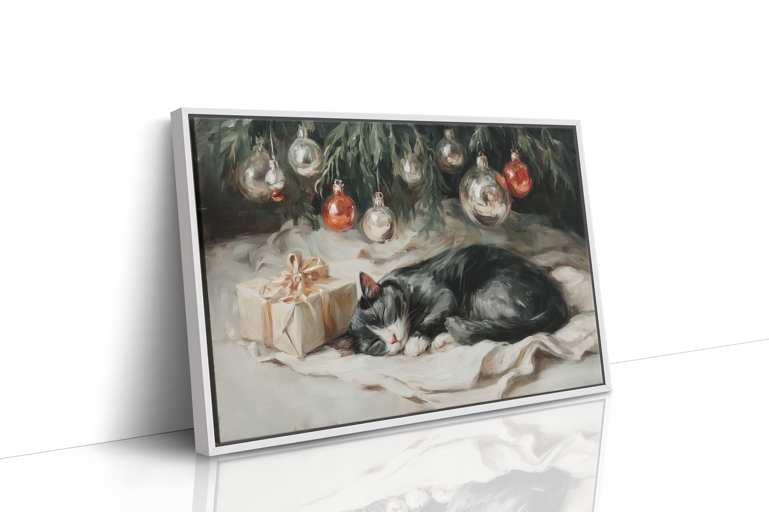 Silent Night Under Christmas Ornaments