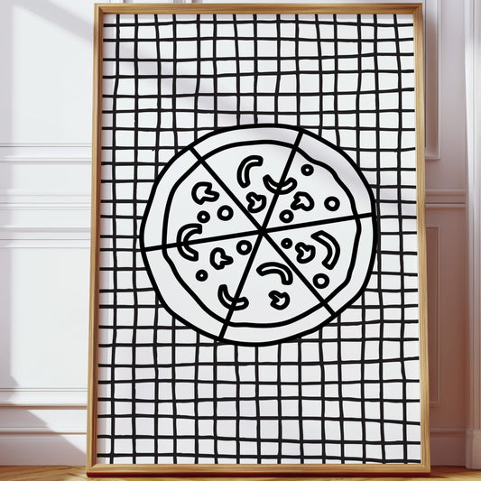 Pizza Stories On Checkered Cloth