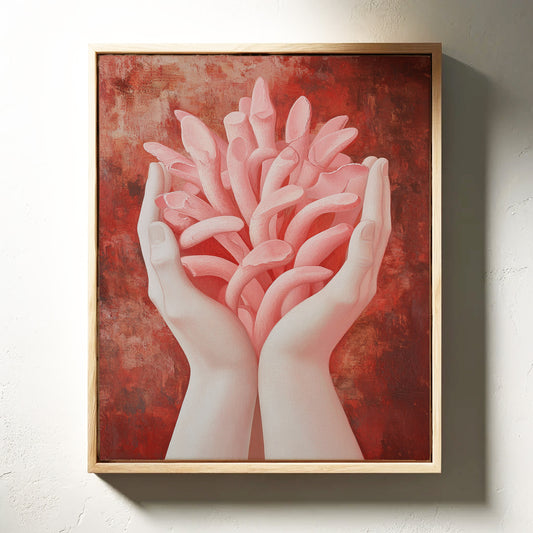 Tender Petals Rise From Open Palms
