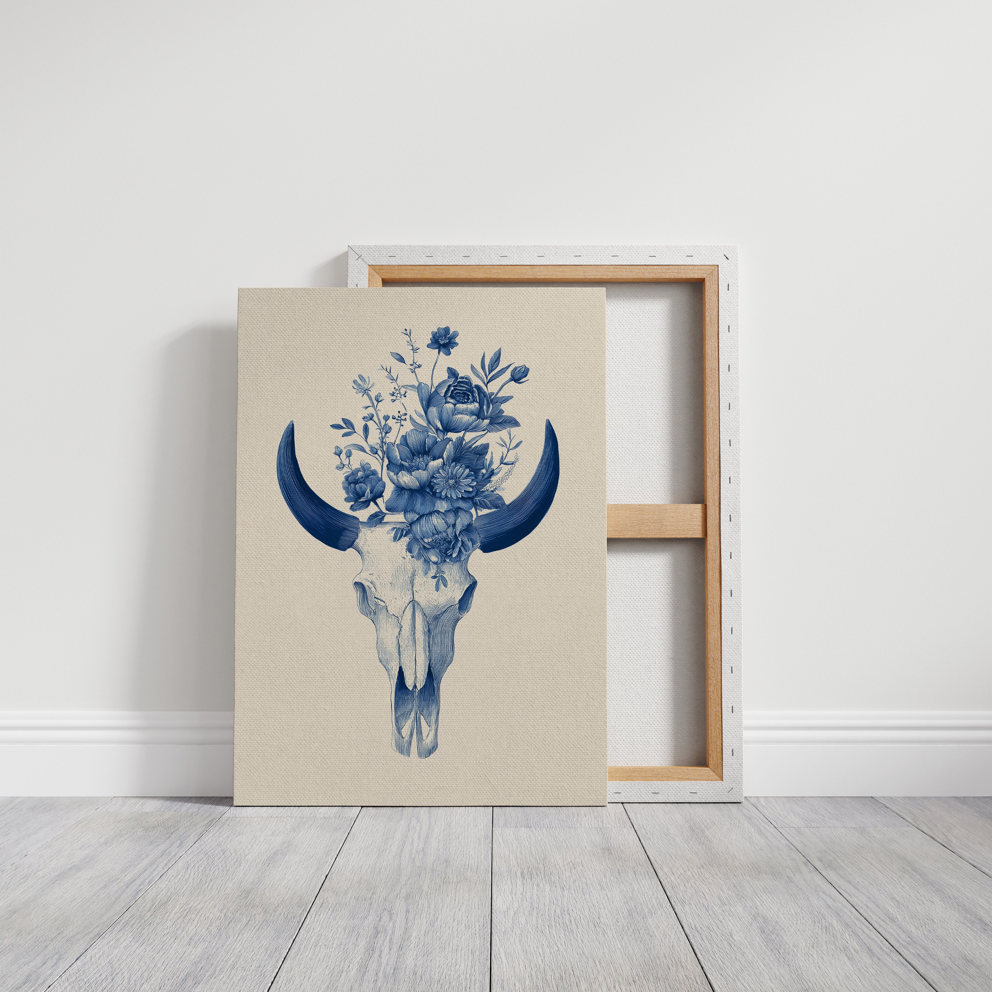 Indigo Bloom Upon Ancient Bone