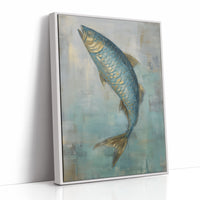 Teal Scales Catch Morning Light