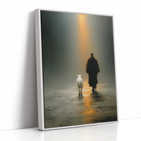 The Shepherd Walks Toward Light