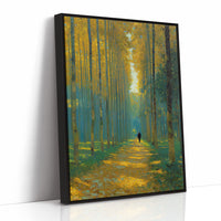 Solitary Journey Through Golden Corridors