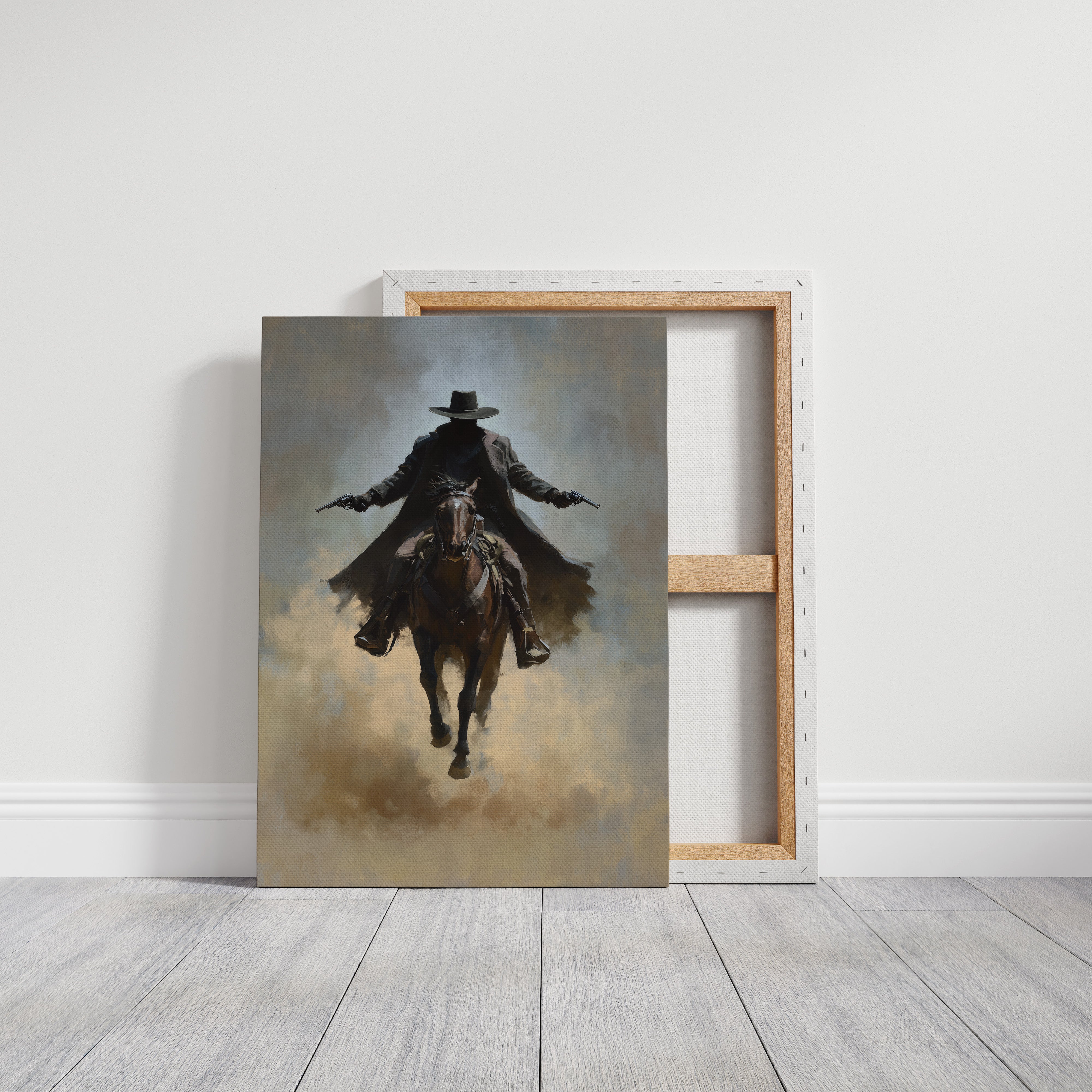 Frontier Justice Rides Through Dust