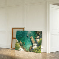 Summer Dock Floats In Turquoise Bay