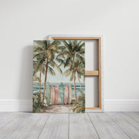 Six Boards Under Palm Shade