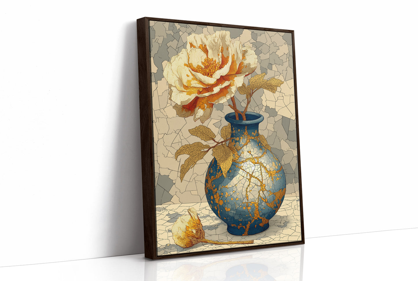Kintsugi and Peony Bloom