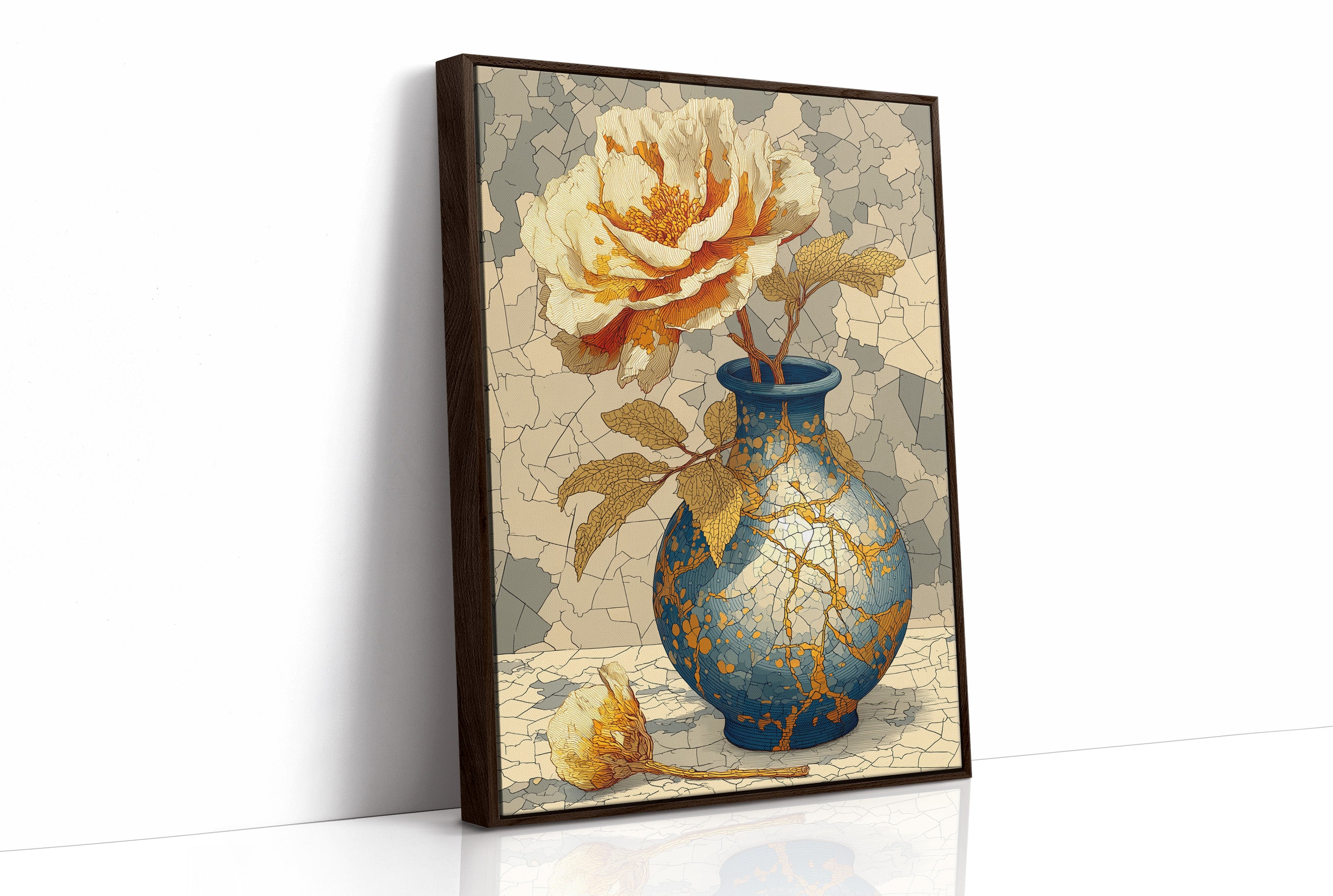 Kintsugi and Peony Bloom