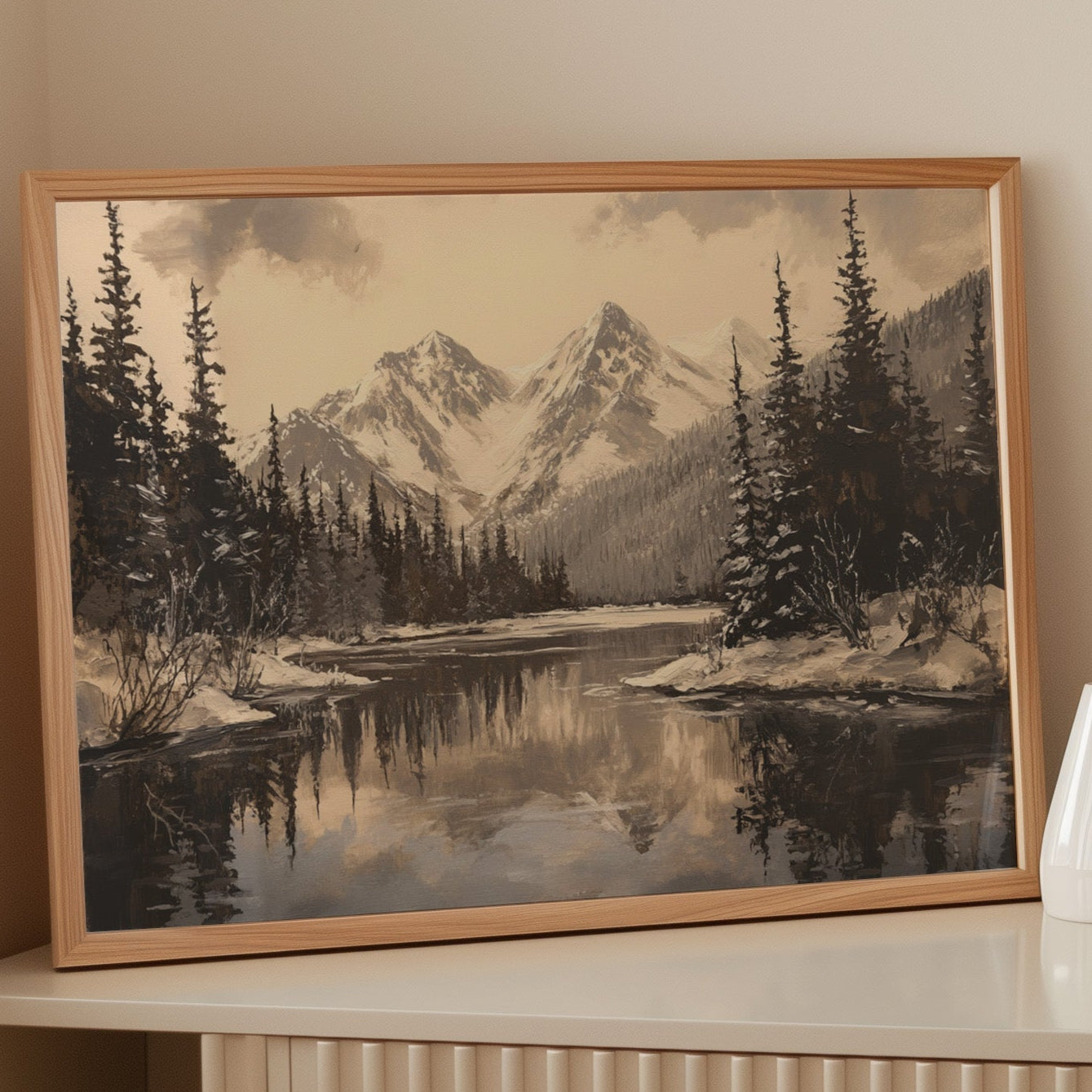 Winter's Mirror Shows Mountain Tales