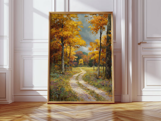 Maple Trees Guide The Winding Path