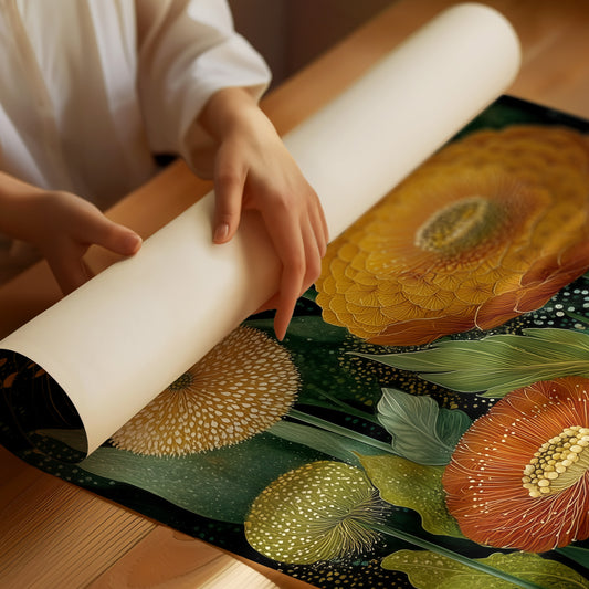 Marigolds Dance Under Starlit Garden