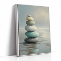 Stones Balance In Quiet Waters