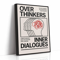 Overthinkers Inner Dialogues – Bold Modern Mental Health Print