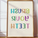 Pastel Letters Dance Like Spring Brush Your Teeth