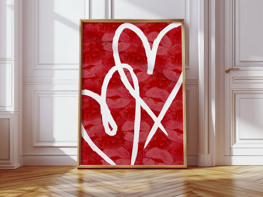 Crimson Lines Dance Their Passion