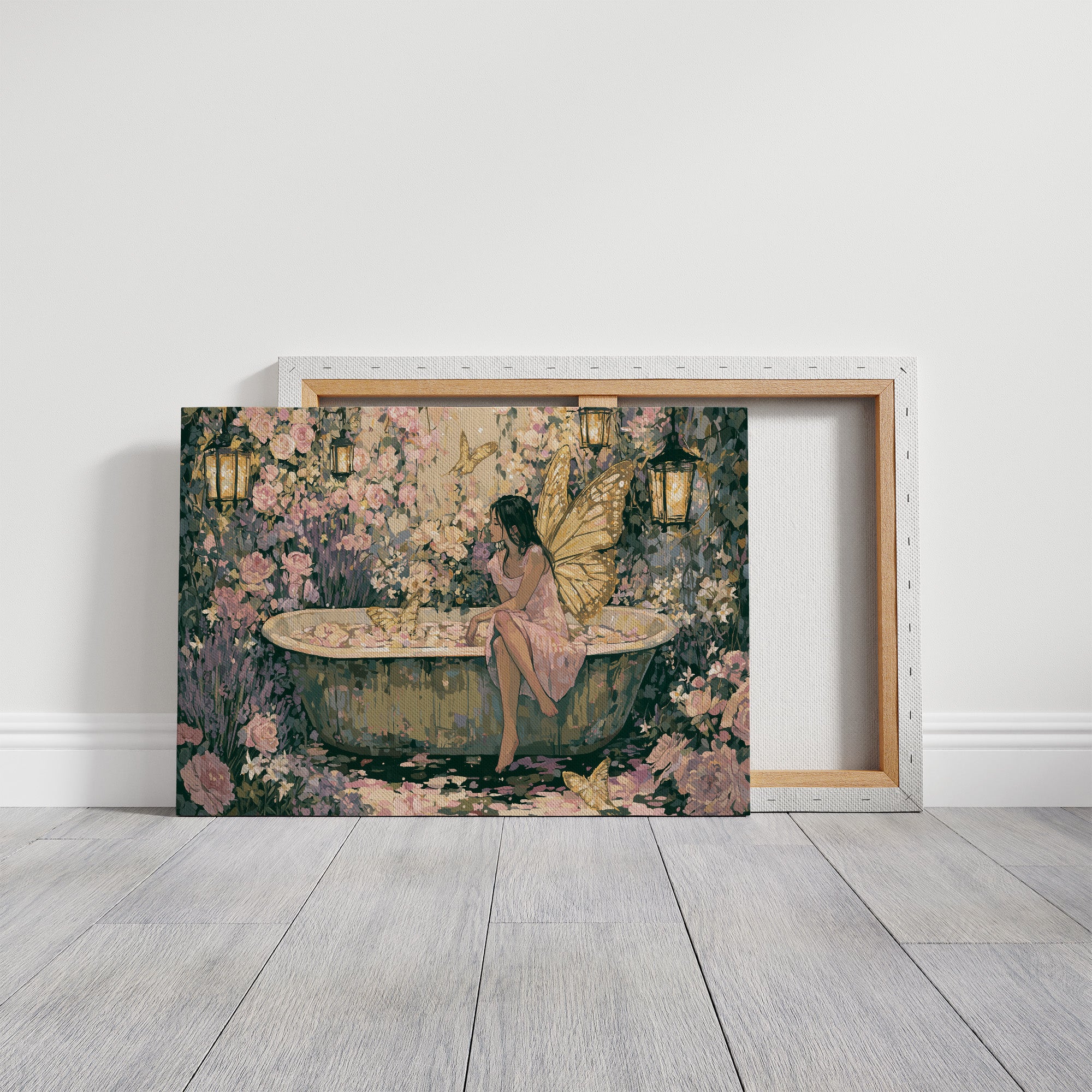Fairy in the Rose Bath Garden