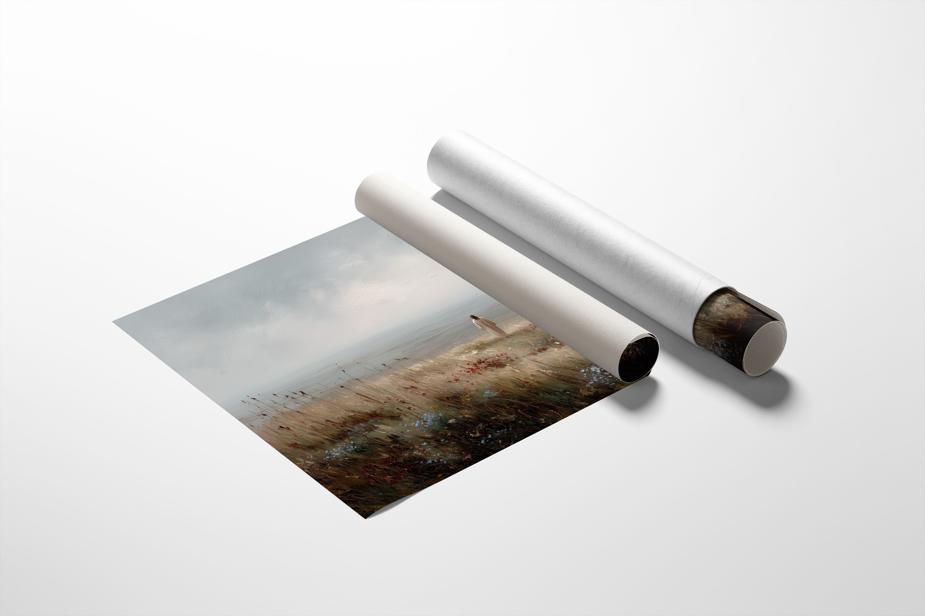 Solitude Calls Across Misty Fields