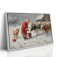 Winter Barn Brings Christmas To Cows