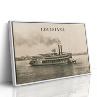 Louisiana Steamboat Voyage Print