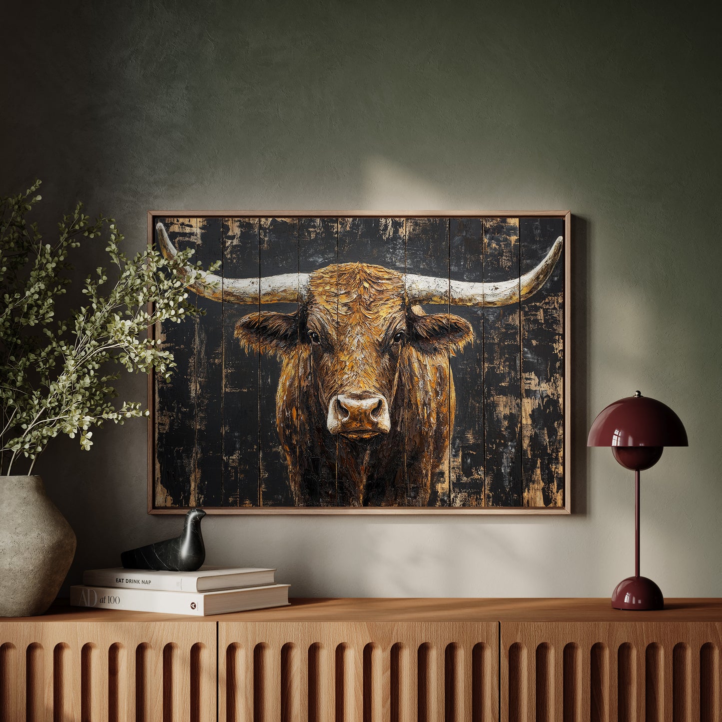 Highland Cattle Wears Autumn's Crown
