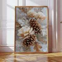 Pine Cones Dance In Winter Light