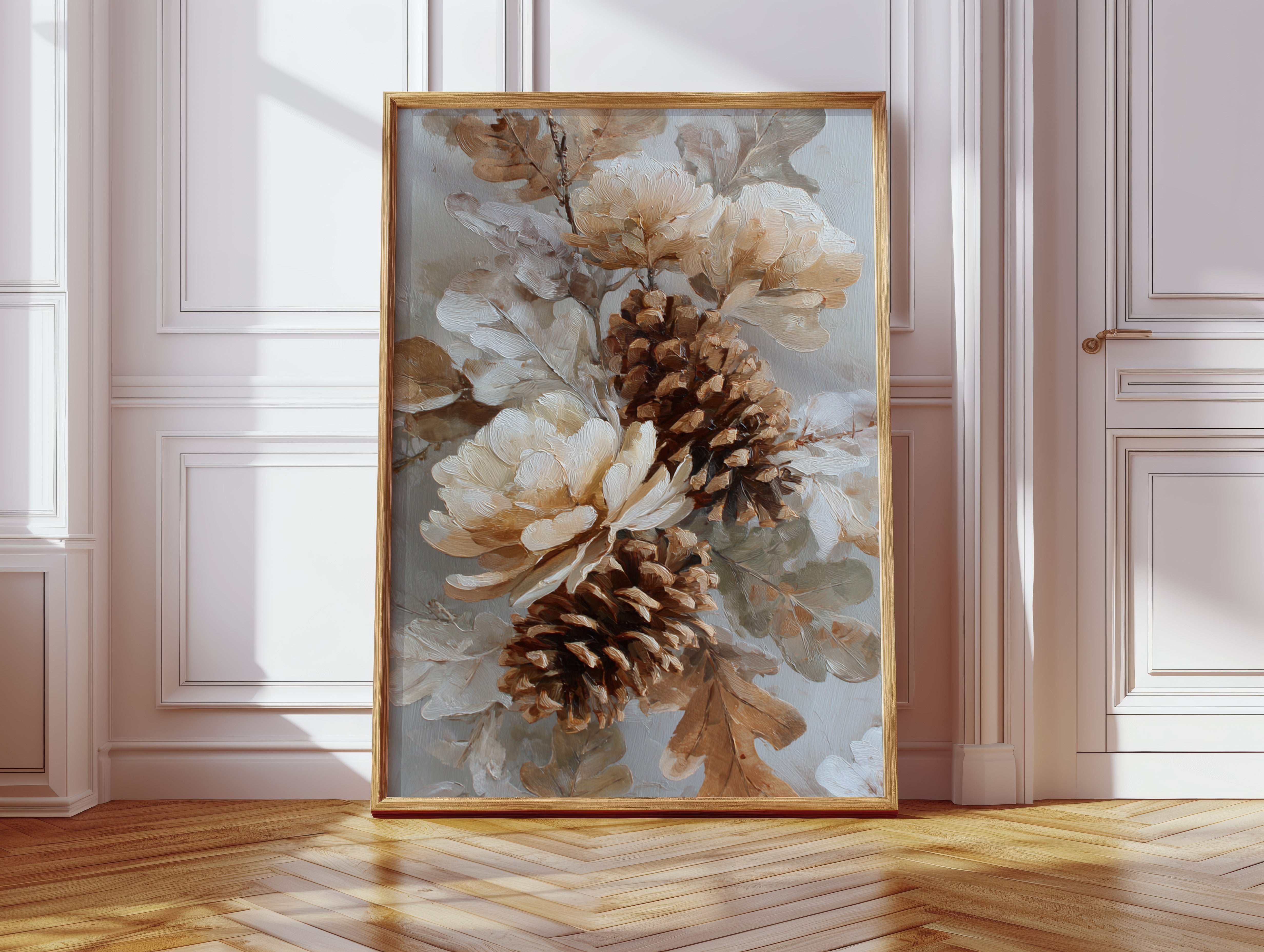 Pine Cones Dance In Winter Light