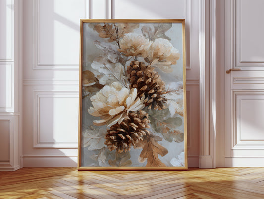 Pine Cones Dance In Winter Light