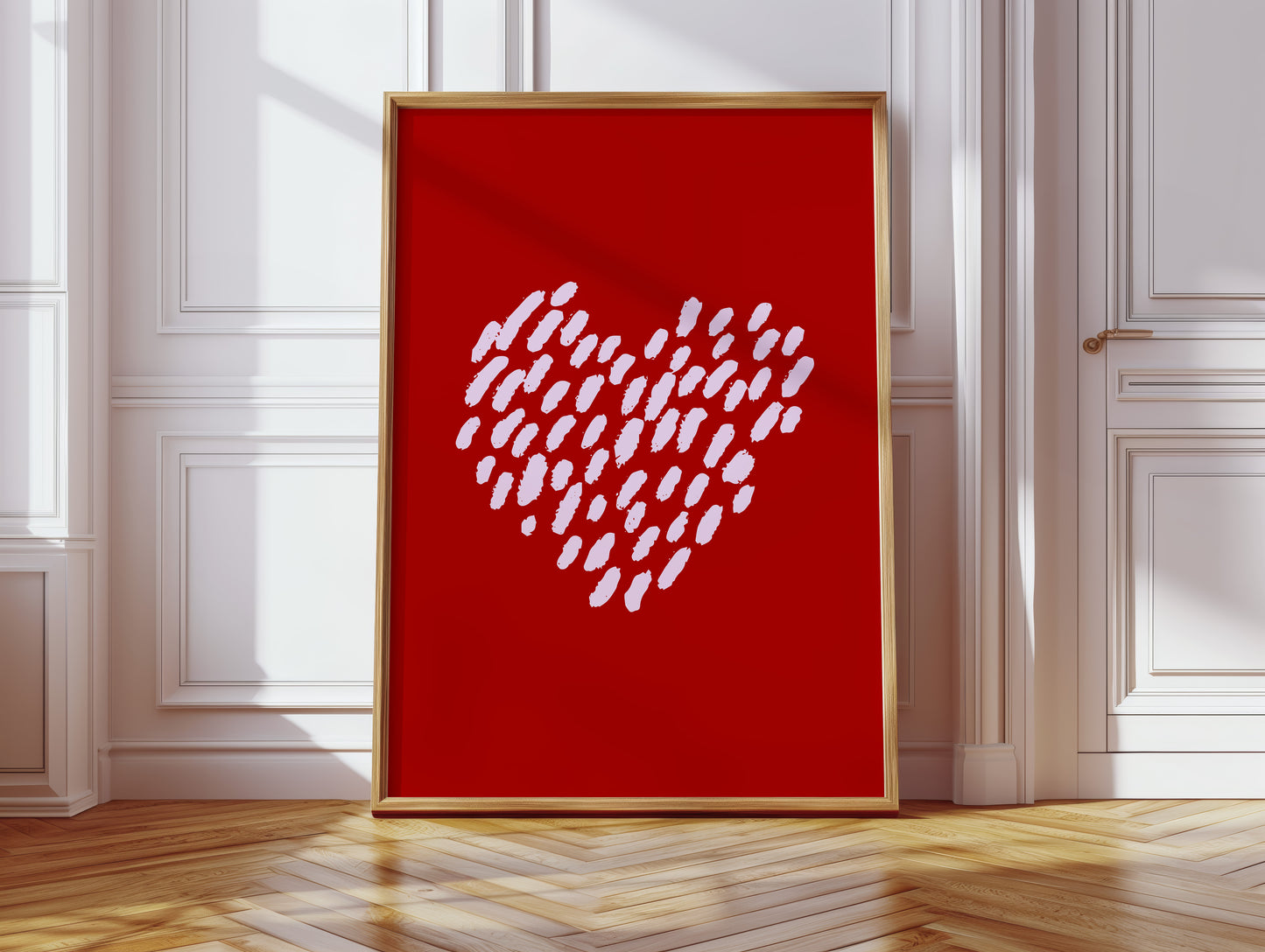 Brushstrokes Dance Into Love's Pattern