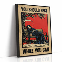 You Should Rest While You Can, Grim Reaper Wall Art