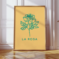 Turquoise Petals Dance Through Amber