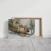 Vintage Sleigh Carries Winter's Promises