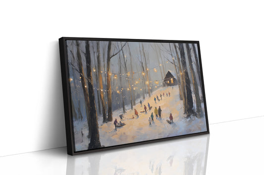 Lantern Glow in the Winter Woods