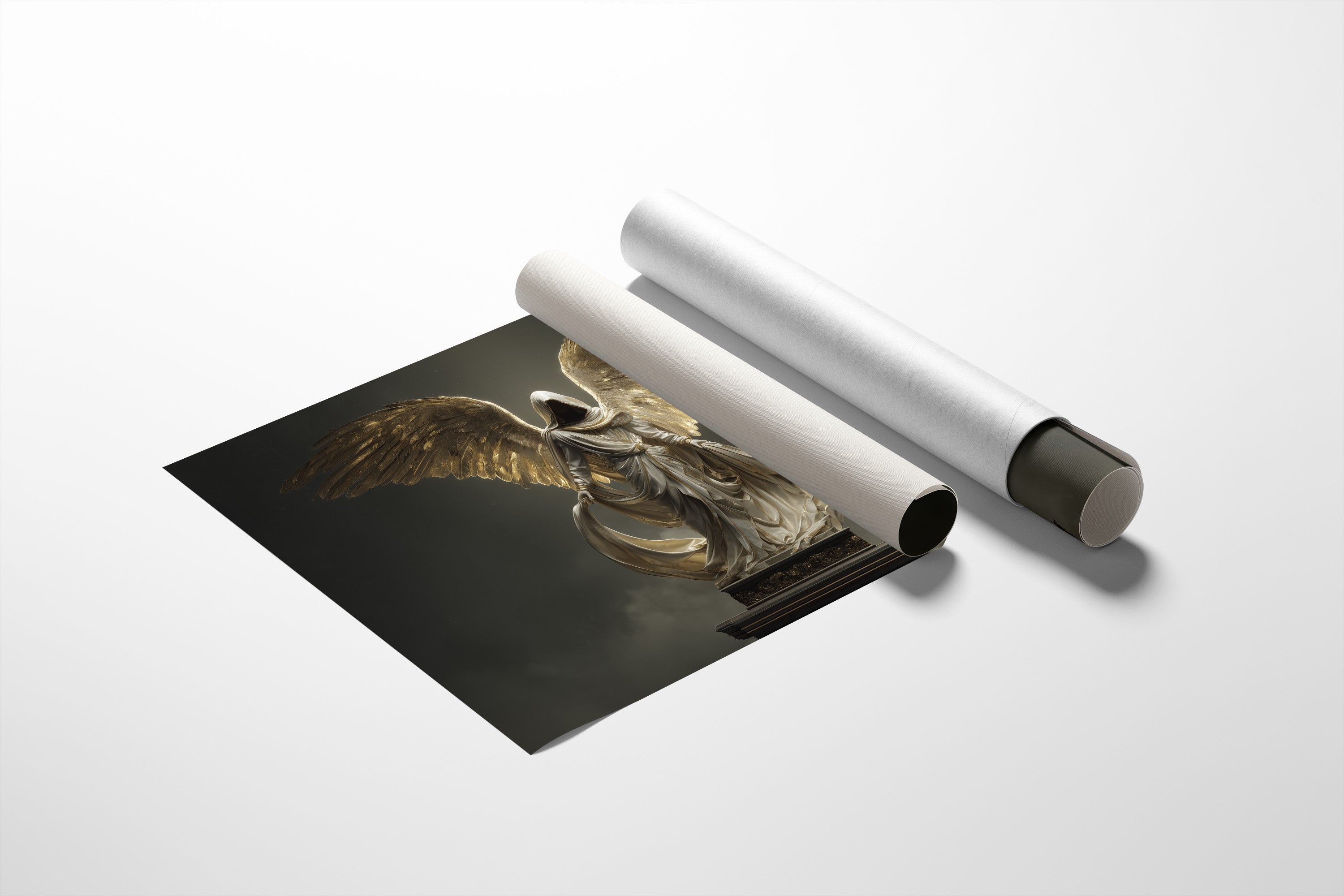 Wings Ascend From Ancient Stone