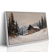 Mountain Cabin Waits For Spring